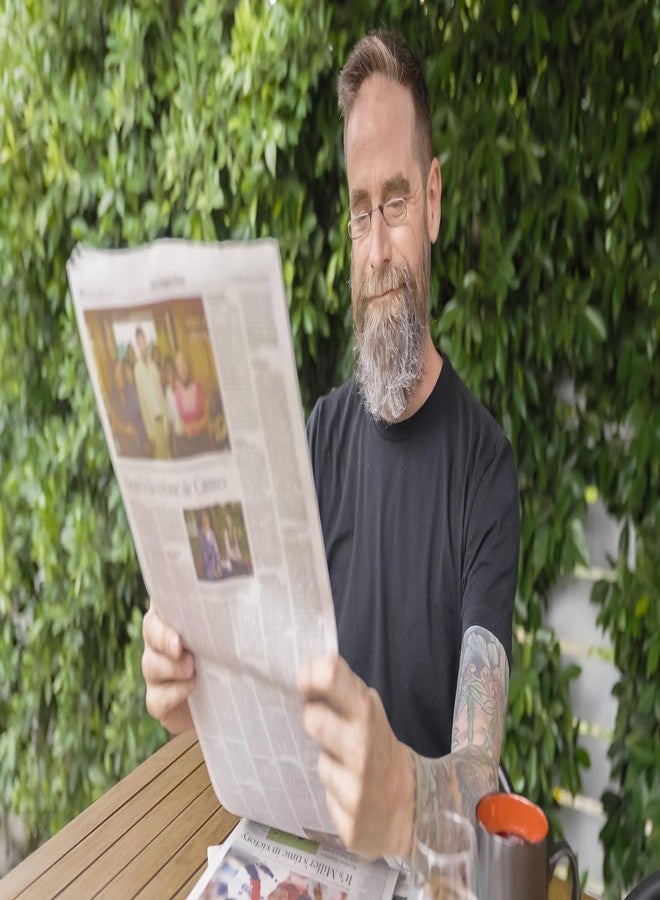 ثين أوبتيكس نظارات قراءة ThinOptics للجنسين للبالغين، توضع على الأنف، مع حافظة، نظارات محمولة ومريحة للرجال والنساء، رفيعة ومتينة، سهلة التعليق على سلسلة المفاتيح أو حقيبة الظهر أو حقيبة الجولف، إطار أسود، حافظة فضية، 20x، أسود، 44 مم أمريكي - Image 2